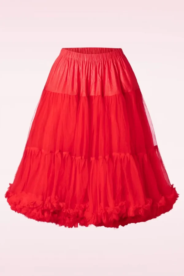 Lola Lifeforms Petticoat In Rood-Banned Retro Cheap