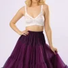 Lola Lifeforms Petticoat In Aubergine-Banned Retro Store