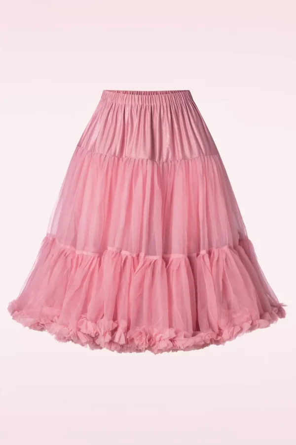 Lola Lifeforms Petticoat In Vintage Roze-Banned Retro Clearance