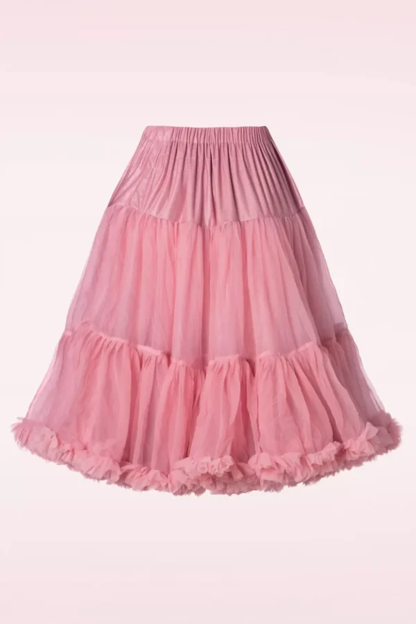 Lola Lifeforms Petticoat In Vintage Roze-Banned Retro Clearance