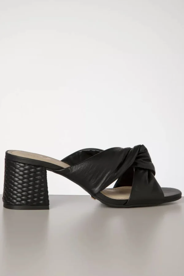 Lynn Sandalen Van Leder In Zwart-Parodi Shoes Clearance