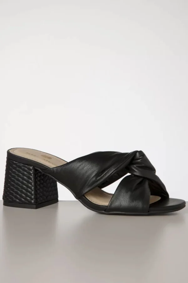 Lynn Sandalen Van Leder In Zwart-Parodi Shoes Clearance