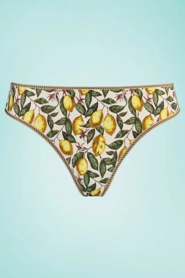 Mambo Amalfi Vlinderbroekje Met Citroenprint In Creme-Marlies Dekkers Best Sale