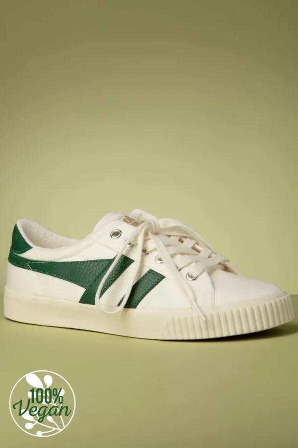 Mark Cox Tennissneakers In Gebroken Wit En Donkergroen-Gola Hot