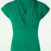 Marvelous Charming Top In Ultramarine Groen-Mademoiselle Yu00e9Yu00e9 Store