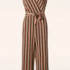 Mary Piso Stripe Jumpsuit In Zwart-King Louie Online