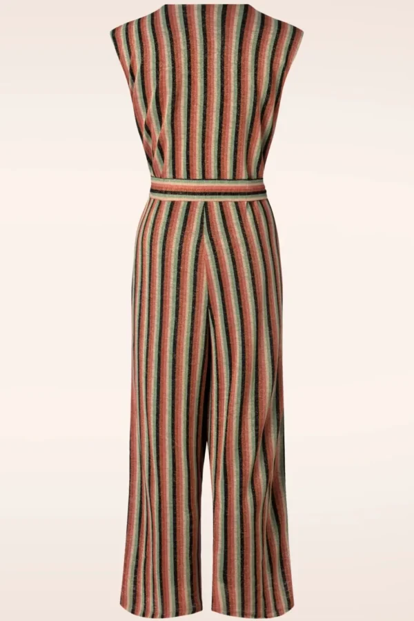 Mary Piso Stripe Jumpsuit In Zwart-King Louie Online