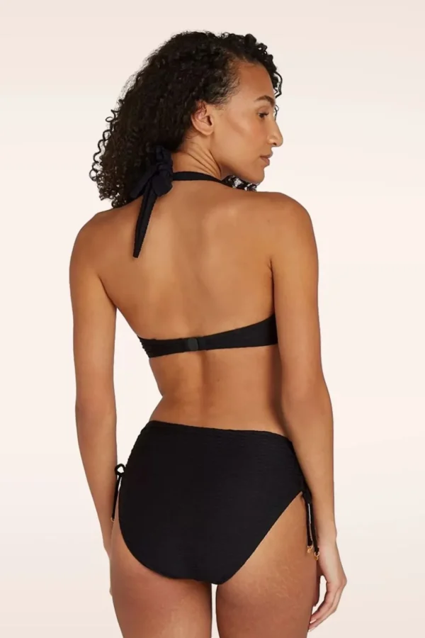 Mid Waist Bikinibroekje In Zwart Snake-TC Beach Discount