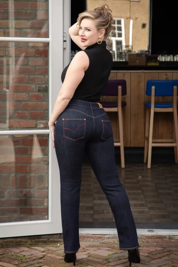 Mimi Jeans In Blauw-Rock-a-Booty Discount