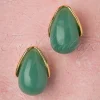 Molly Oorbellen In Goud En Groen-Topvintage Boutique Collection Online