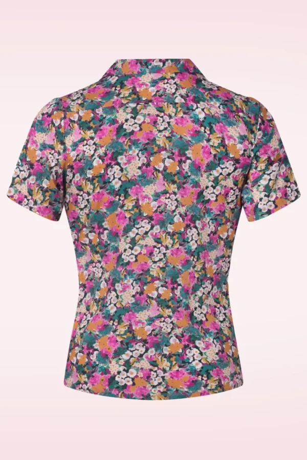 Montmartre Botanica Rose Blouse In Multi-Very Cherry Flash Sale