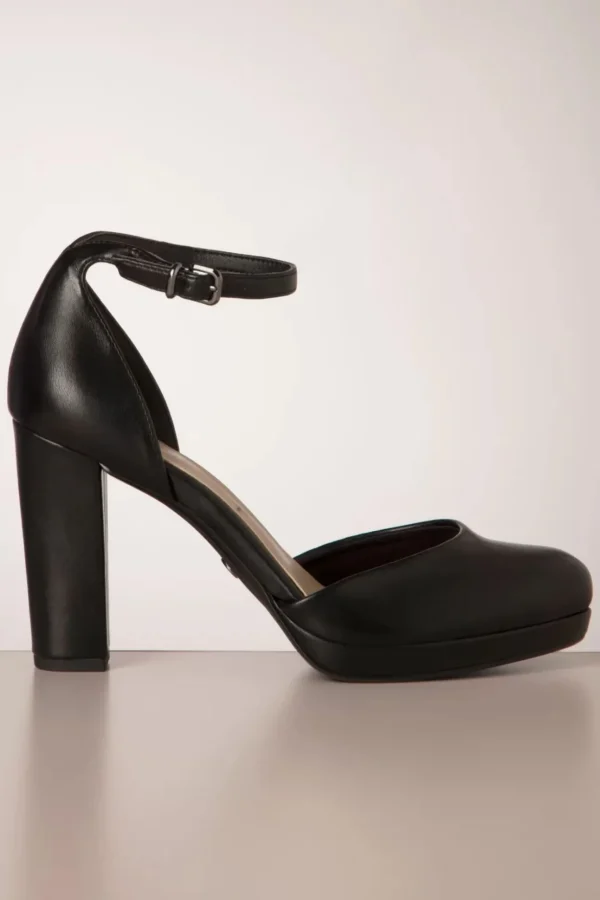 Nicky Platform Pumps In Zwart-Tamaris Clearance