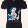 No Gin No Life T-Shirt In Zwart-Queen Kerosin Store