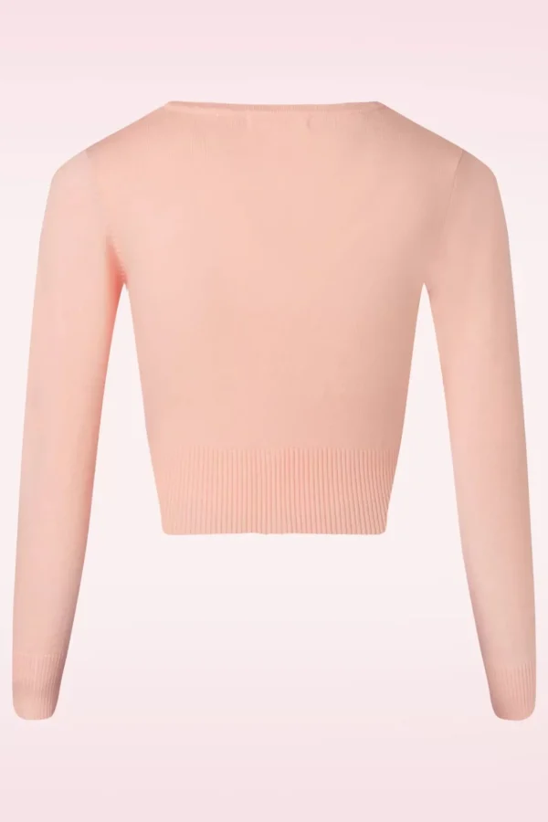 Nyla Cropped Vest In Poeder Roze-Mak Sweater Online