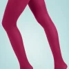 Ondoorzichtige Panty In Cerise-Pamela Mann Shop