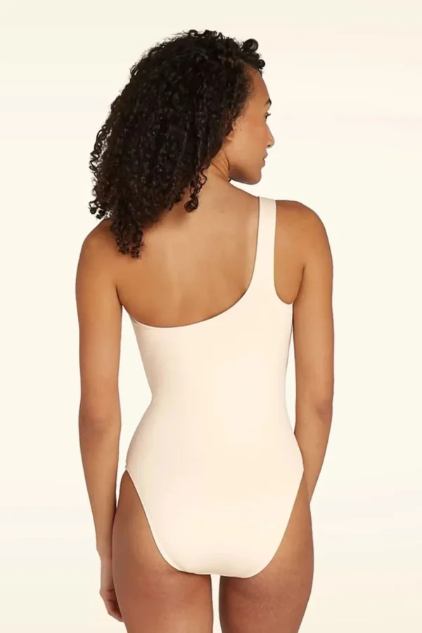 One Shoulder Badpak In Ecru-TC Beach Best Sale