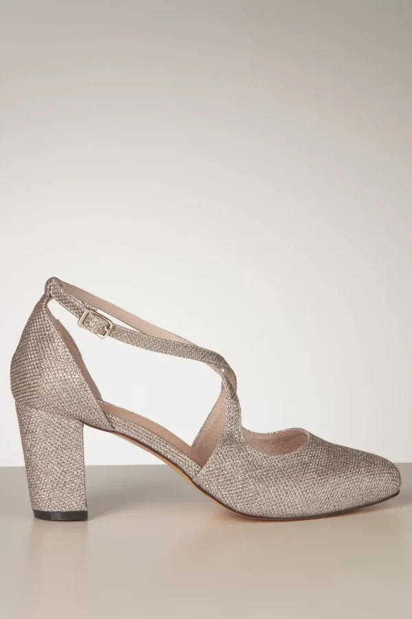 Oren Glitter Pumps In Champagnegoud-Chelsea Crew Discount