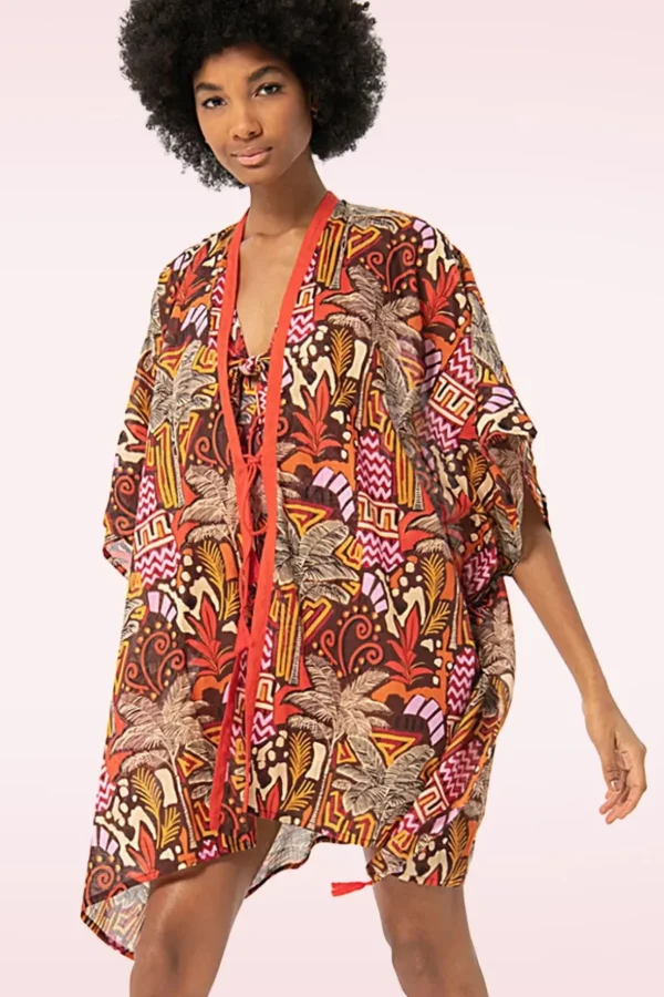 Palma Kimono In Multi-Surkana Flash Sale