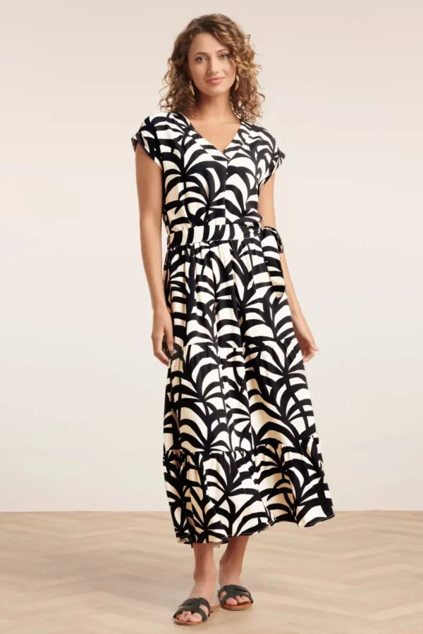 Paloma Maxi Jurk In Zwart En Zand-Smashed Lemon Cheap