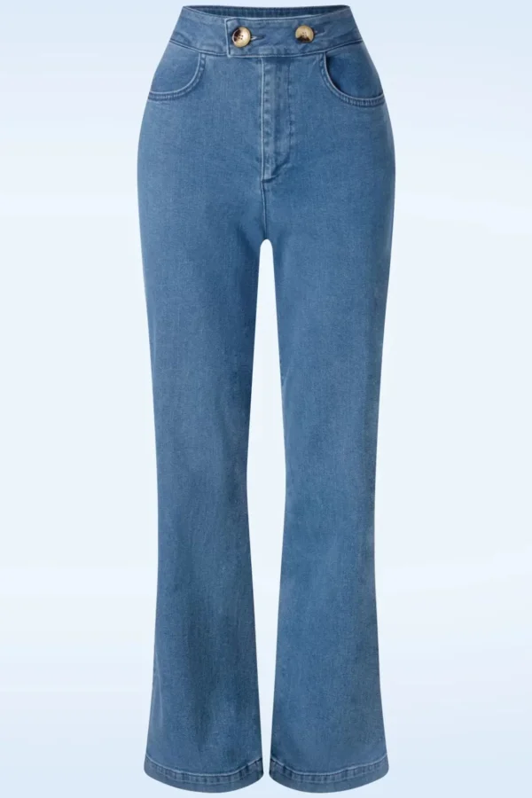 Perfect Playlist Broek In Middel Blauw-Mademoiselle Yu00e9Yu00e9 Cheap