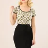 Polly Bengaline Rok In Zwart-Collectif Clothing Cheap