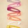 Rainbow Haarclips Set Van 9-Banned Retro Sale