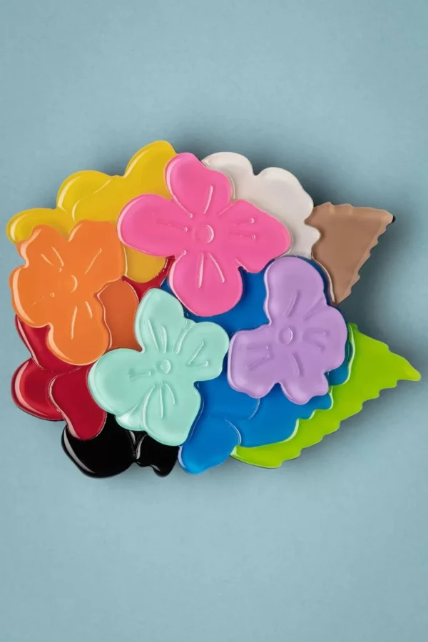 Rainbow Heartfelt Hydrangea Broche-Erstwilder Outlet