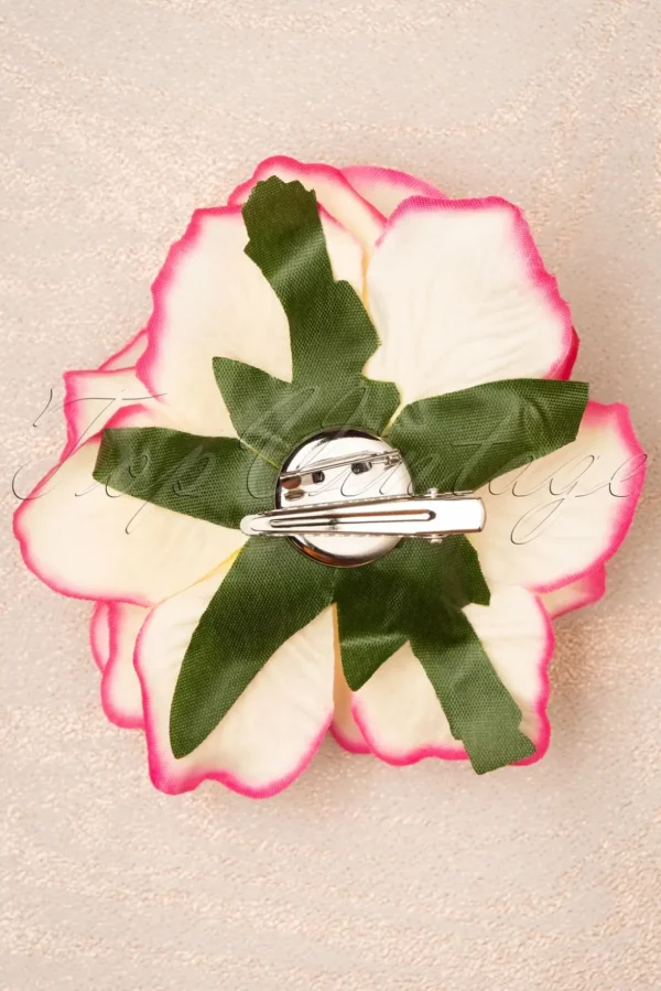 Ravishing Rose Haarclip In Roze-Topvintage Boutique Collection Best