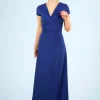 Rinda Maxi-Jurk In Koningsblauw-Vintage Chic for Topvintage Cheap