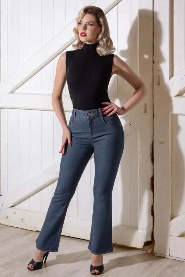 Rosa Jeans In Denimblauw-Rock-a-Booty Best