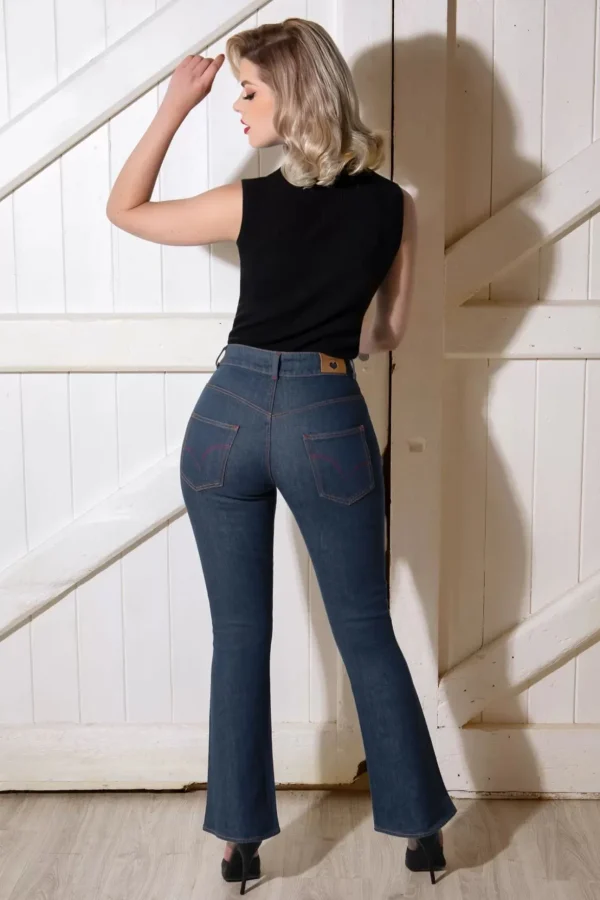 Rosa Jeans In Denimblauw-Rock-a-Booty Best