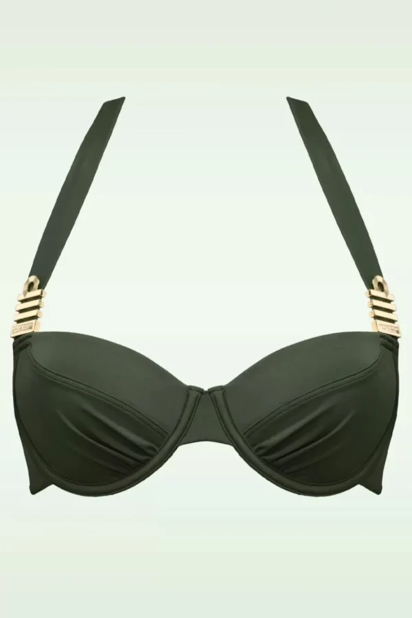 Royal Navy Balconette Bikini Top In Zeewier Groen-Marlies Dekkers New