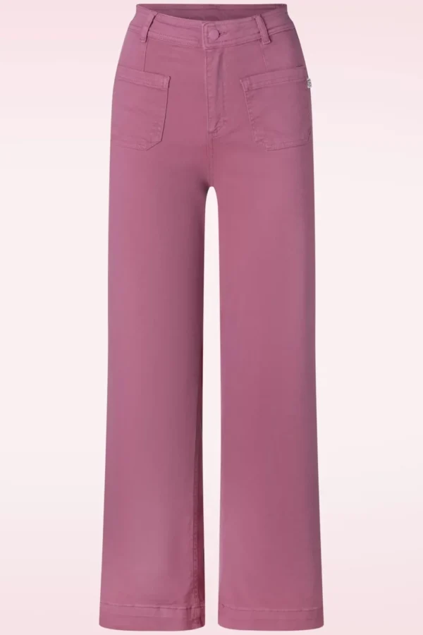 Ryann Broek In Zacht Bessen Roze-Surkana Discount