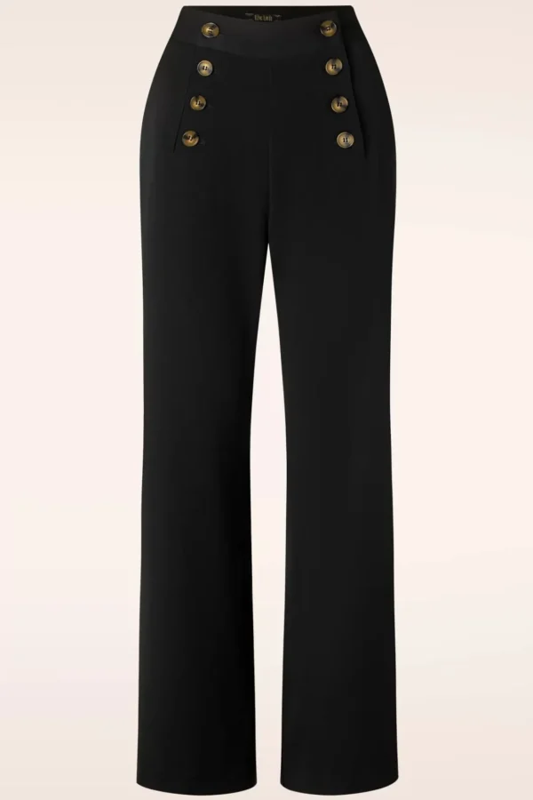 Sally Broadway Pantalon In Zwart-King Louie Discount