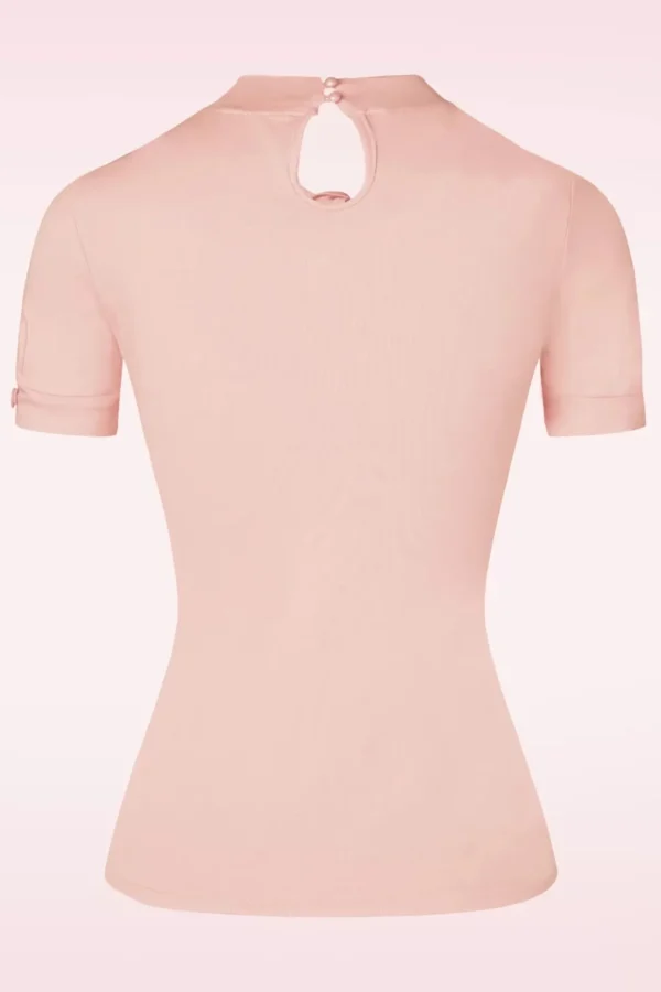 Sandy Loves Danny Top In Pastelroze-Banned Retro Cheap