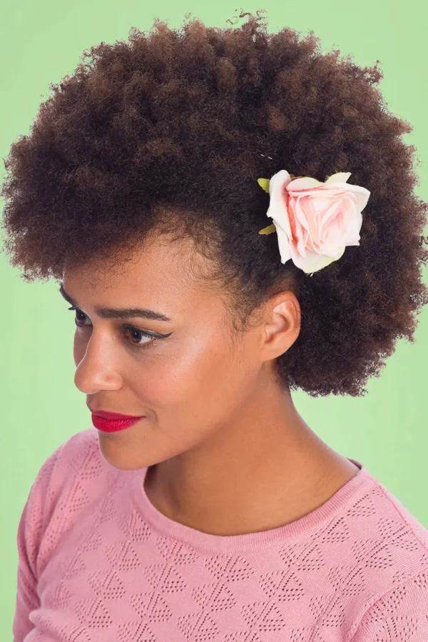 Scented Love Flower Haarclip In Blush-Banned Retro Sale