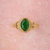 Selflove Ring In Goud En Groen-Topvintage Boutique Collection Best