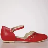 Siena Ballerina Flats In Rood-Charlie Stone Best Sale