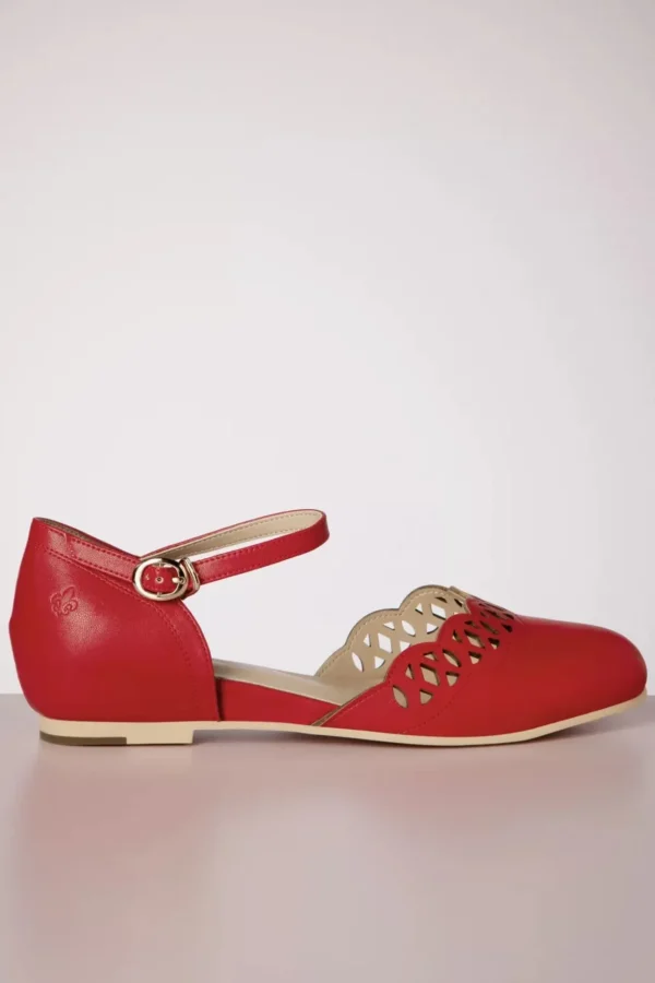 Siena Ballerina Flats In Rood-Charlie Stone Best Sale