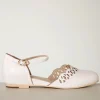 Siena Ballerina Flats In Chiffon Wit-Charlie Stone Flash Sale