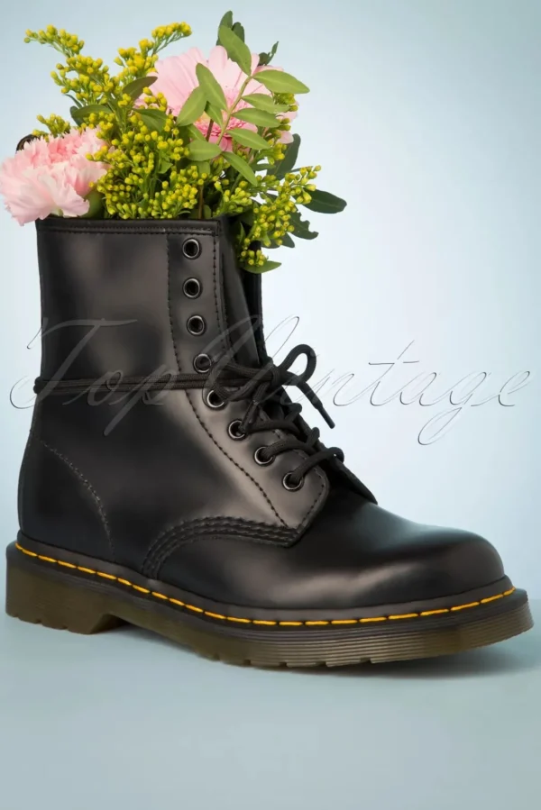 1460 Smooth Enkellaarzen In Zwart-Dr. Martens Sale