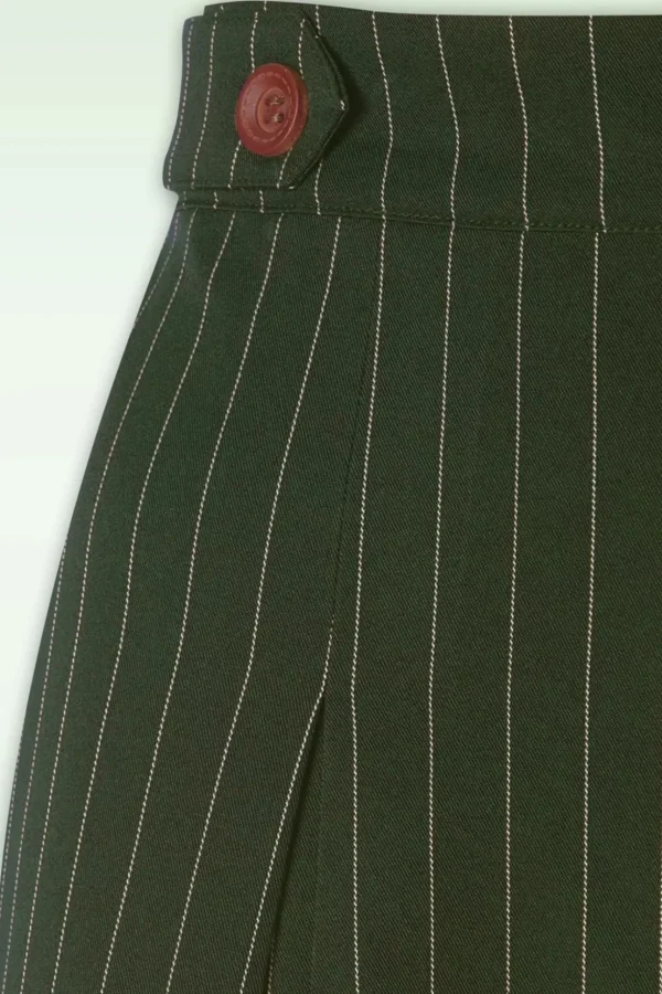 Stripe Sail Short In Groen-Banned Retro Cheap