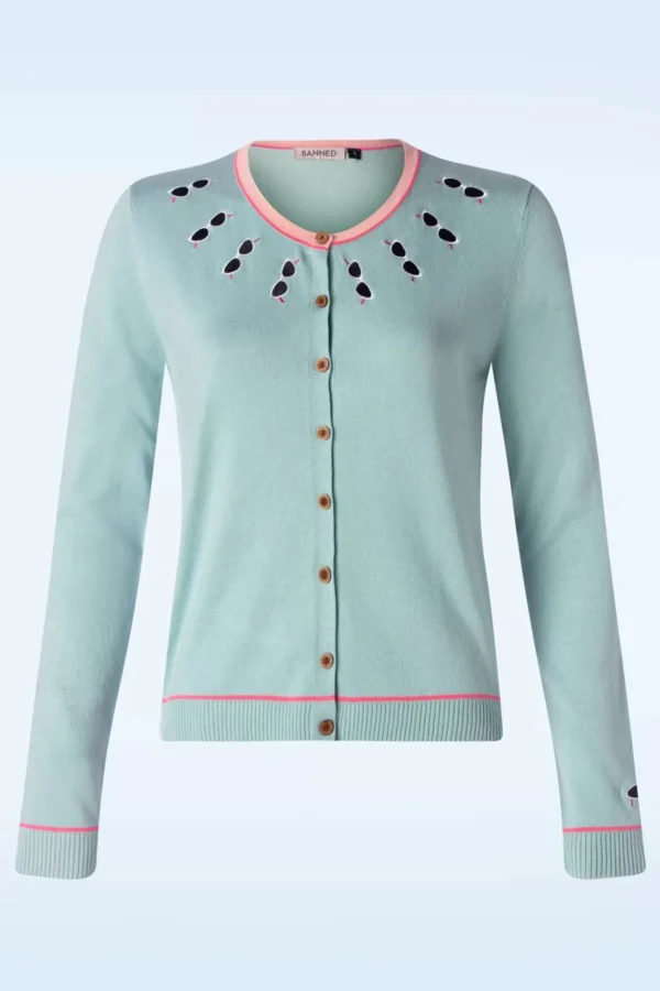 Summer Shade Chic Vestje In Mint-Banned Retro New