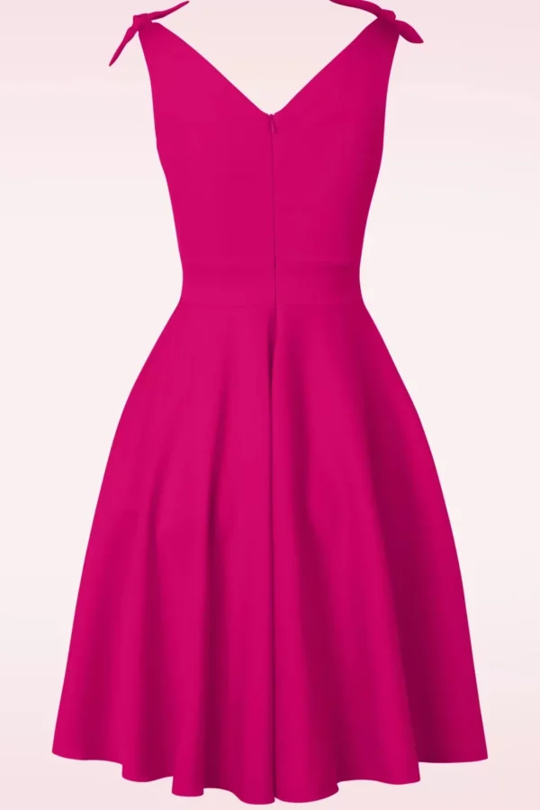 The Harper Swing Jurk In Telemagenta Roze-Glamour Bunny Shop