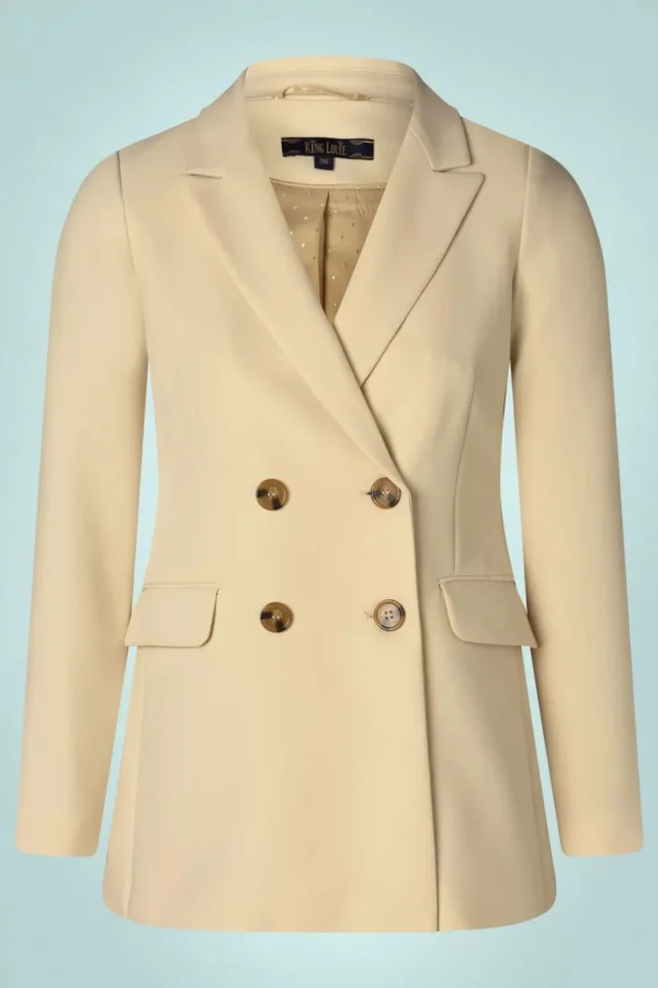 Tina Simonet Blazer In Vanillecreme-King Louie Discount