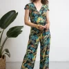 Venice Jumpsuit In Fabiola-Very Cherry Hot