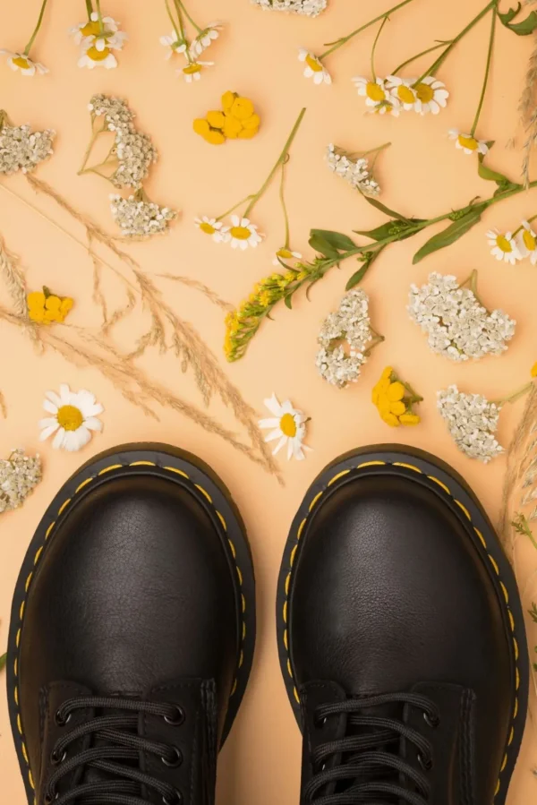 1460 Virginia Enkellaarzen In Zwart-Dr. Martens Best