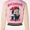 We Can Do It College Sweat Jacket In Lichtroze-Queen Kerosin Shop